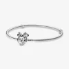 Pandora Bracciale Disney con maglia snake e chiusura con Minnie e pavé
