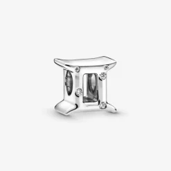 PANDORA Charm dello zodiaco Gemelli scintillante