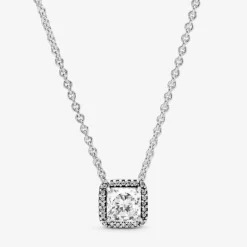 Pandora Collana con Punto Luce quadrato scintillante