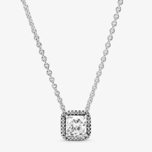 Pandora Collana con Punto Luce quadrato scintillante