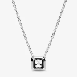 Pandora Collana con Punto Luce quadrato scintillante
