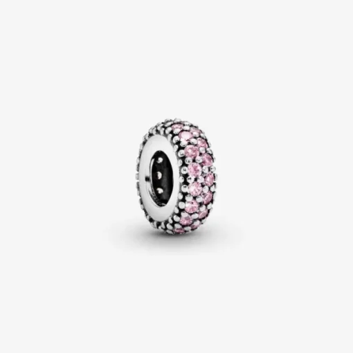 PANDORA Distanziatore rosa scintillante