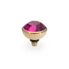 QUDO Bottone Alto 10 mm - Oro fucsia