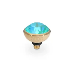 QUDO Bottone Alto 10 mm - Oro laguna delite