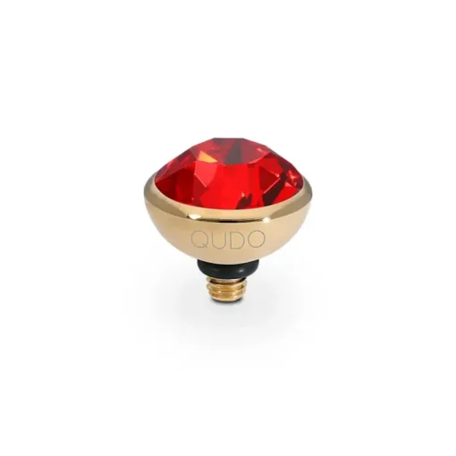 QUDO Bottone Top 10 mm - Gold light siam
