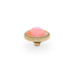QUDO Fabero flat Top 10 mm - Gold orange glow