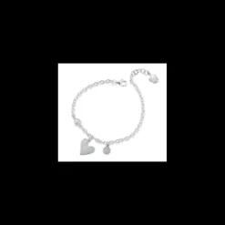 ROBERTO GIANNOTTI BRACCIALE IN ARGENTO CON CIONDOLO CUORE E PAILLETTES