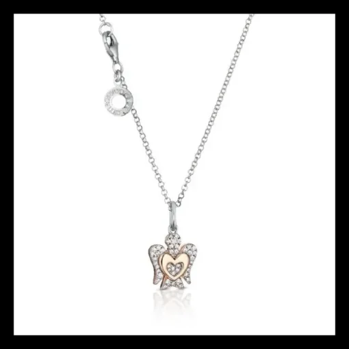 ROBERTO GIANNOTTI - COLLANA CON PENDENTE ANGELO IN ARGENTO