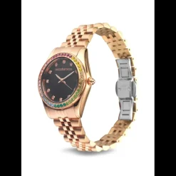 Roccobarocco Orologio - Just – Donna Acciaio Oro Rosa Nero