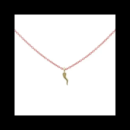 RUE DES MILLE - COLLANA GIROCOLLO CORNETTO CATENA CON VERNICE - ORO 18KT