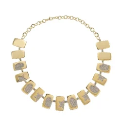 RUE DES MILLE - COLLANA GIROCOLLO MEDAGLIE LUXURY CUORI E STELLE