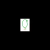 Rue des Mille - MONO ORECCHINO FARFALLA HOOP VERDE FLUO ORO18KT