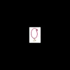 Rue des Mille - MONO ORECCHINO FARFALLA HOOP FUCSIA FLUO ORO18KT