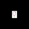 Rue des Mille - MONO ORECCHINO CROCE HOOP FUCSIA FLUO ORO18KT