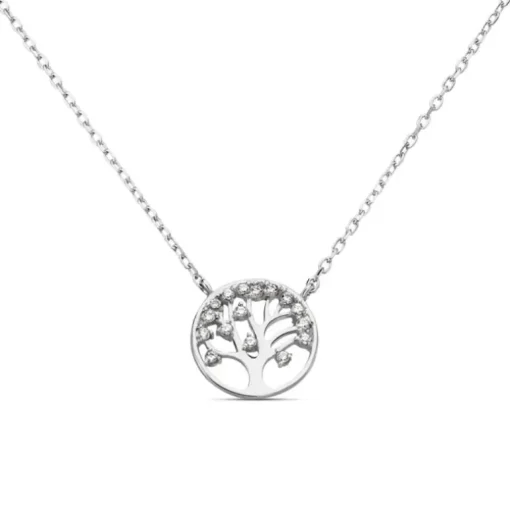 Stroili - Collana Albero Della Vita In Argento 925 E Zirconi
