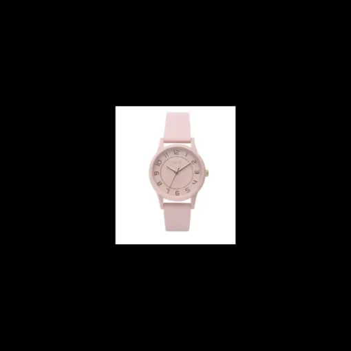 Stroili - Orologio Solo Tempo Con Cinturino In Silicone Rosa Chiaro Cassa In Acciaio