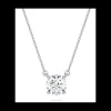 SWAROVSKI - Collana con Pendente con solitario Eternity Diamanti creati in laboratorio 1 ct tw, Taglio Round, Oro bianco 18 K