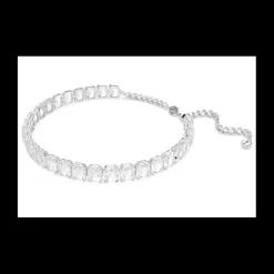 SWAROVSKI - Collana Girocollo Millenia Taglio ottagonale, Bianco, Placcato rodio
