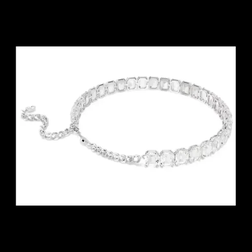 SWAROVSKI - Collana Girocollo Millenia Taglio ottagonale, Bianco, Placcato rodio