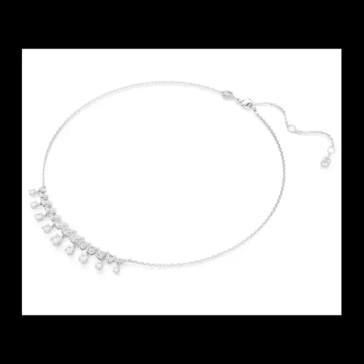 SWAROVSKI - Collana Idyllia Taglio misto, Fiocco Di Neve, Bianca, Placcato rodio