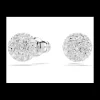 SWAROVSKI - Orecchini a lobo Dextera Taglio Round, Bianchi, Placcato rodio