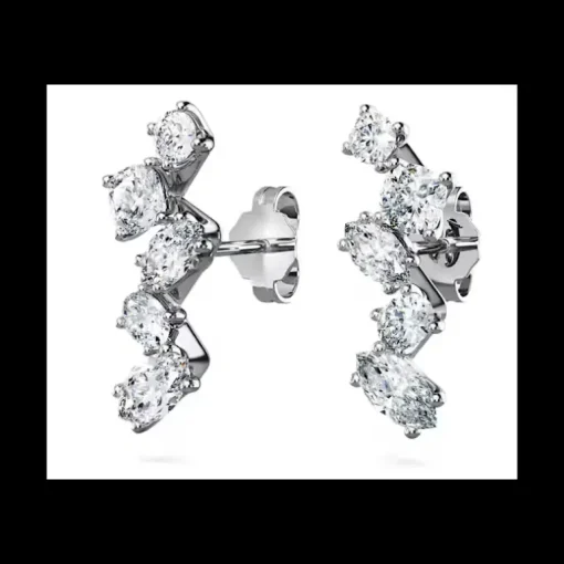 SWAROVSKI - Orecchini ear cuff Galaxy Diamanti 1,25 ct tw, Taglio misto, Oro bianco 18 K