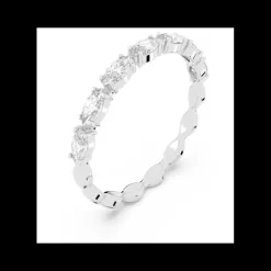 Swarovski- Anello Vittore, Taglio Marquise, Bianco, Placcato rodio