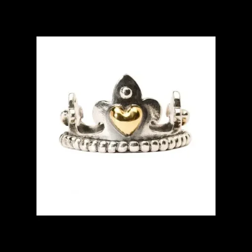 Trollbeads Anello Re di Cuori