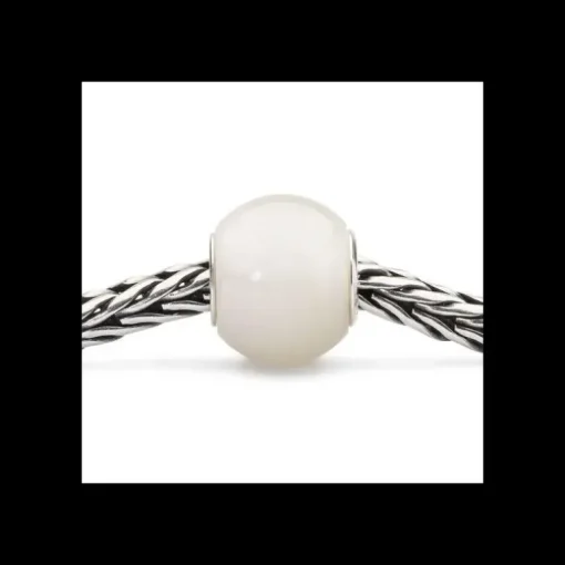Trollbeads BEADS Pietra di Luna Bianca Rotonda