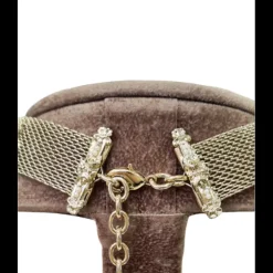 VINTAGE BIJOUX - Choker con 5 inserti in cammeo e perle