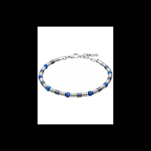 Zancan - Bracciale Uomo in acciaio e lapislazzulo